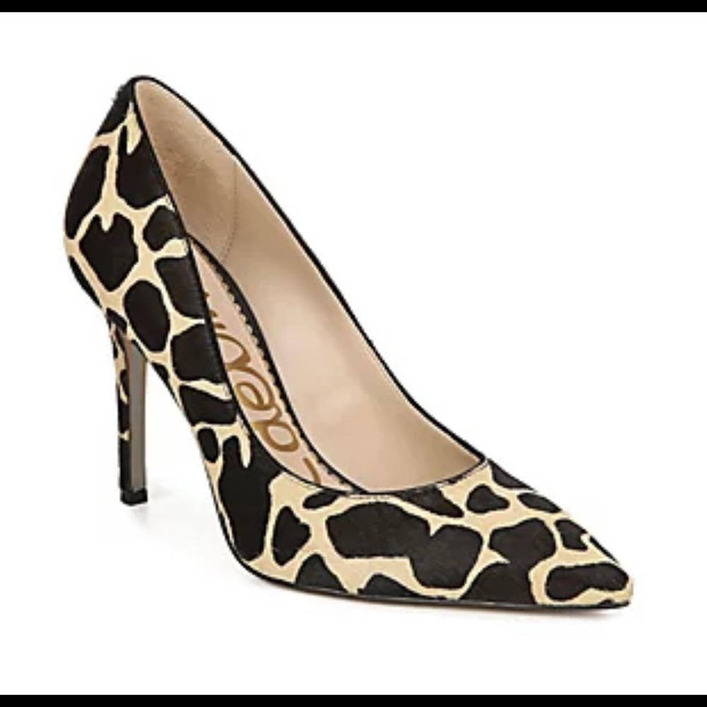 Sam Edelman Hazel Pumps - Nude/Animal Print Size 6.5